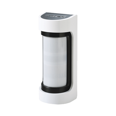 Sensor de Movimiento / 12 Metros de Detección / 100% Exterior / Serie Shield de Optex / Diseño Estético y Formal / Inalambrico (Alimentacion)