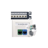 Casete de 125 Etiquetas Adhesivas, para Patch Panel, Face Plate o Cajas Superficiales, Para Identificación 4 Puertos, Color Blanco