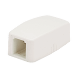 Caja de Montaje en Superficie, Para 1 Módulo Mini-Com, Color Blanco Mate