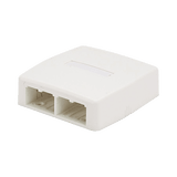 Caja de Montaje en Superficie, Para 4 Módulos Mini-Com, Color Blanco Mate
