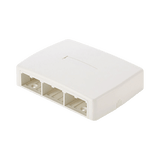 Caja de Montaje en Superficie, Para 6 Módulos Mini-Com, Color Blanco