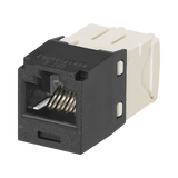Conector Jack RJ45 Estilo TG, Mini-Com, Categoría 6, de 8 posiciones y 8 cables, Color Negro