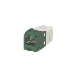 Conector Jack RJ45 Estilo TG, Mini-Com, Categoría 6, de 8 posiciones y 8 cables, Color Verde