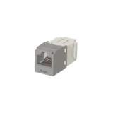 Conector Jack RJ45 Estilo TG, Mini-Com, Categoría 6, de 8 posiciones y 8 cables, Color Gris