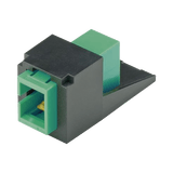 Módulo Acoplador SC/APC Simplex, para Fibra Óptica Monomodo OS1/OS2, Tipo Mini-Com, Color Negro
