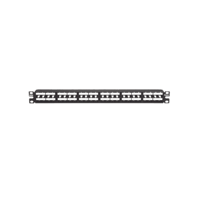 Panel de Parcheo Modular Mini-Com (Sin Conectores), Plano, Sin Blindaje, Alta Densidad, de 48 puertos, 1UR