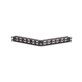 Panel de Parcheo Modular Mini-Com (Sin Conectores), Angulado, Sin Blindaje, Alta Densidad, de 48 puertos, 1UR