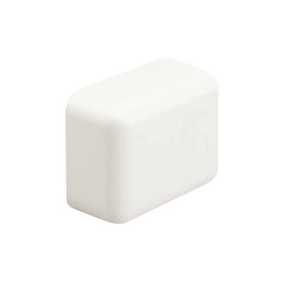 Tapa Final, para uso con canaleta LD5, material ABS, Color Blanco Mate