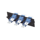 Placa Acopladora de Fibra Optica FAP, Con 6 Conectores LC Duplex (12 Fibras), Para Fibra Monomodo OS1/OS2, Color Azul