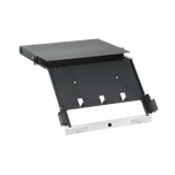 Panel de Distribución de Fibra Óptica, Acepta 4 Placas FAP o FMP, Bandeja Deslizable e Inclinable Hacia Abajo, Hasta 96 Fibras, Color Negro, 1UR