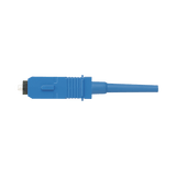 Conector de Fibra Óptica SC Simplex OptiCam, Monomodo 9/125 OS2, Pre-pulido, Color Azul