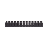 Canaleta Ranurada de PVC sin Tapa, Tipo G, 32 mm de Ancho, 53.8 mm de Alto y 1828.8 mm de Largo, Color Negro