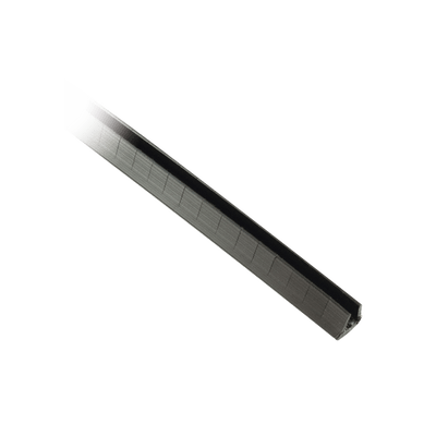 Cubre-filos Ranurado con Adhesivo, para Bordes de 2.5 a 3.7mm, de 30.5m de Largo, Color Negro