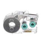 Casete de Etiquetas de Poliolefina de Cinta Continua, Tubo Termocontráctil, 8.6 mm de Ancho, 2.4 m de largo, Para Cables de 1.5 a 4.8 mm (18-12 AWG) de Diámetro, Color Blanco