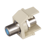 Módulo Acoplador Coaxial Tipo F, Keystone, de 75 Ohms, 3.0 GHz, Color Marfil