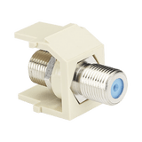 Módulo Acoplador Coaxial Tipo F, Keystone, de 75 Ohms, 3.0 GHz, Color Blanco Mate
