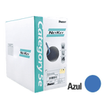 Bobina de Cable UTP de 305 m. de Cobre, NetKey, Azul, Categoría 5e (24 AWG), Riser (CMR), de 4 Pares