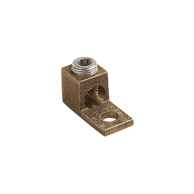 Terminal Tipo Lengüeta Recta de Cobre, Cal. 8 a 1/0 AWG, Orificio para perno de 5/16" (7.9mm)