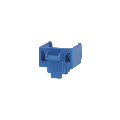 Kit de 10 Dispositivos para Bloquear Puertos Jack RJ45, Color Azul, Incluye Llave de Extracción
