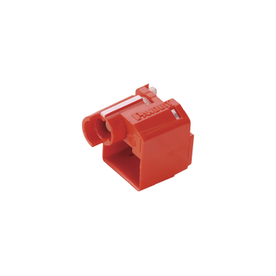 Kit de 10 Dispositivos para Impedir Desconexión de Plug RJ45, Color Rojo, Incluye Herramienta para Instalar/Retirar