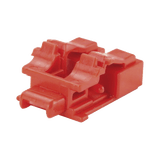 Kit de 10 Dispositivos para Bloquear Puertos de Fibra Óptica LC Duplex, Color Rojo, Incluye Llave de Extracción