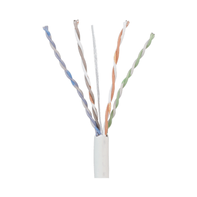 Bobina de Cable UTP 305 m. de Cobre, TX5e™ PanNet, Blanco, Categoría 5e, 24 AWG, CMP (Plenum), de 4 pares