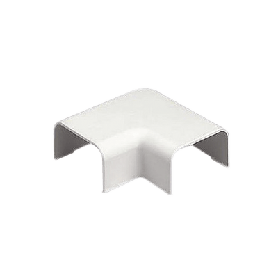 Conexión en ángulo recto "L", para uso con canaleta LD3, material ABS, Color Blanco Mate