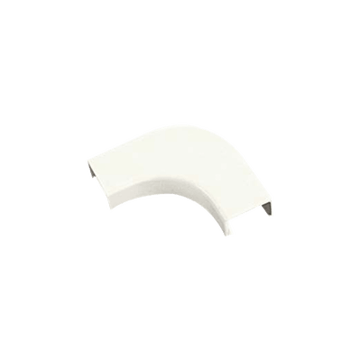 Curva de radio controlado, para uso con canaleta LD10, material ABS, Color Blanco Mate