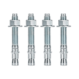 Kit de Anclaje a Piso, Para Rack de 2 o 4 Postes, Fabricado en Acero, 4 Piezas