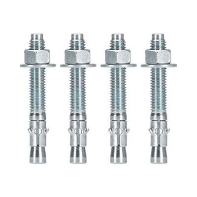 Kit de Anclaje a Piso, Para Rack de 2 o 4 Postes, Fabricado en Acero, 4 Piezas