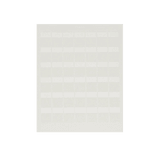 Paquete de Hojas con 2500 Etiquetas de Identificación Auto-laminadas para Impresora Láser/Inyección de Tinta, para Cables de 4.1 a 8.1 mm de Diámetro (10 - 6 AWG), Color Blanco