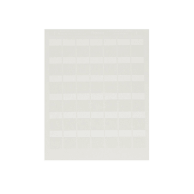 Paquete de Hojas con 2500 Etiquetas de Identificación Auto-laminadas para Impresora Láser/Inyección de Tinta, para Cables de 4.1 a 8.1 mm de Diámetro (10 - 6 AWG), Color Blanco