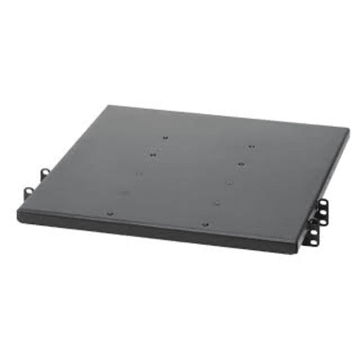Charola de Doble Fijación en Rack de 2 Postes, 635 mm de Profundidad, y Soporte de Peso de 113 Kg, 1 UR, Color Negro