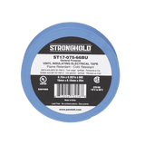 Cinta Eléctrica STRONGHOLD para Aislar, de PVC, Uso General Reparación y Mantenimiento, Grosor de 0.18mm (7 mil), Ancho de 19mm, y 20.12m de Largo, Color Azul