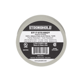 Cinta Eléctrica STRONGHOLD para Aislar, de PVC, Uso General Reparación y Mantenimiento, Grosor de 0.18mm (7 mil), Ancho de 19mm, y 20.12m de Largo, Color Gris