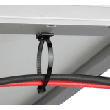 Cincho de Nylon 6.6 Solar Clip, 188mm largo x 14mm ancho, Color Negro, Exterior Resistente a Rayos UV, Paquete de 100pz