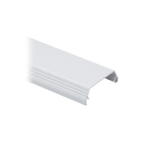 Cubierta (Tapa) tipo bisagra para canaleta T-45, de PVC rígido, 60.3 x 19.1 x 2438.4 mm, Color Blanco Mate