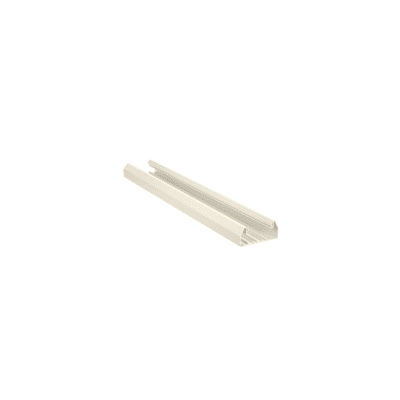 Base para canaleta T-70, de PVC rígido, con orificios perforados para montaje, 103.3 x 44.9 x 1800 mm, Color Blanco Mate