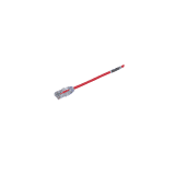 Cable de Parcheo TX6, UTP Cat6, Diámetro Reducido (28AWG), Color Rojo, 0.5 m