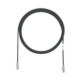 Cable de Parcheo TX6, UTP Cat6, Diámetro Reducido (28AWG), Color Negro, 10ft
