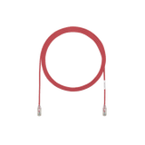 Cable de Parcheo TX6, UTP Cat6, Diámetro Reducido (28AWG), Color Rojo, 10ft