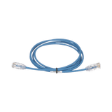 Cable de Parcheo TX6, UTP Cat6, Diámetro Reducido (28AWG), Color Azul, 3ft