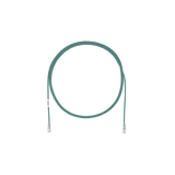 Cable de Parcheo TX6, UTP Cat6, Diámetro Reducido (28AWG), Color Verde, 3ft