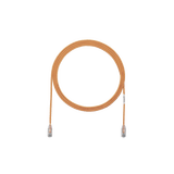 Cable de Parcheo TX6, UTP Cat6, Diámetro Reducido (28AWG), Color Naranja, 3ft