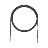 Cable de Parcheo TX6, UTP Cat6, Diámetro Reducido (28AWG), Color Negro, 5ft
