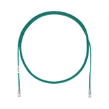 Cable de Parcheo TX6, UTP Cat6, Diámetro Reducido (28AWG), Color Verde, 5ft