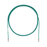 Cable de Parcheo TX6, UTP Cat6, Diámetro Reducido (28AWG), Color Verde, 7ft