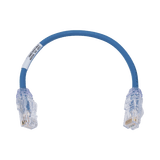 Cable de Parcheo UTP, Cat6A, Diámetro Reducido (28 AWG), CM/LSZH, Color Azul, 8in (20.3cm)