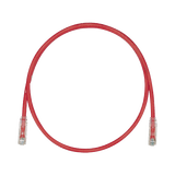 Cable de Parcheo TX6, UTP Cat6, 24 AWG, CM, Color Rojo, 3ft