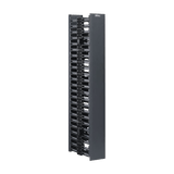 Organizador Vertical NetRunner, Doble (Frontal y Posterior), Para Rack Abierto de 45 Unidades, 4.9in de Ancho, Color Negro